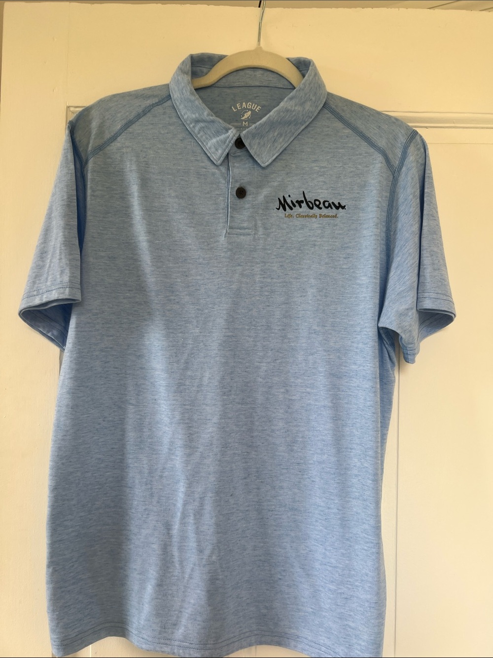 NWT Men's Light Blue Polo Shirt Size M